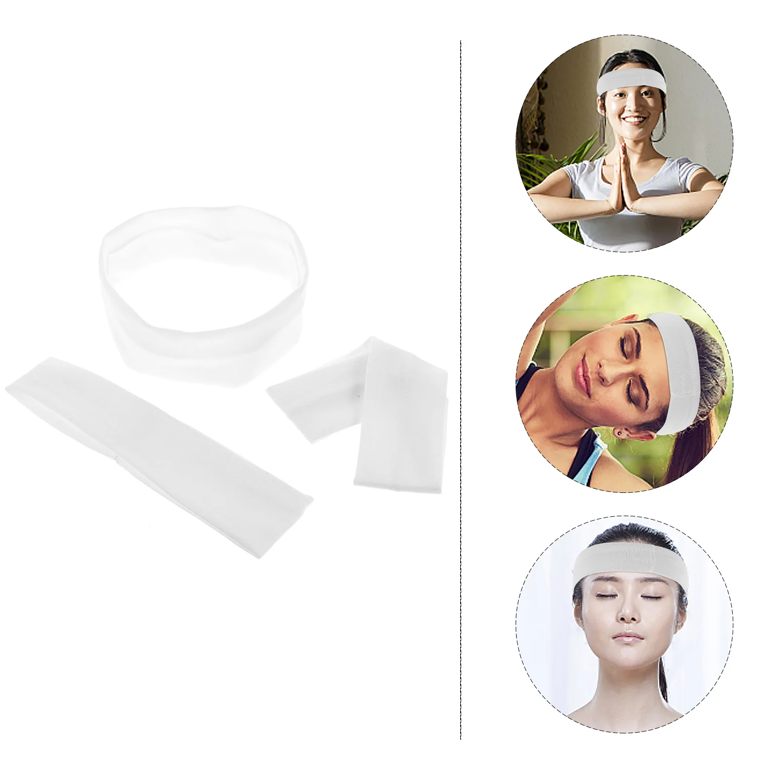 

10Pcs Sports Elastic Headbands Sweat Absorbing Fitness Hair Bands Yoga Running Hair Wraps Yoga Headband Elastic Sweatbands