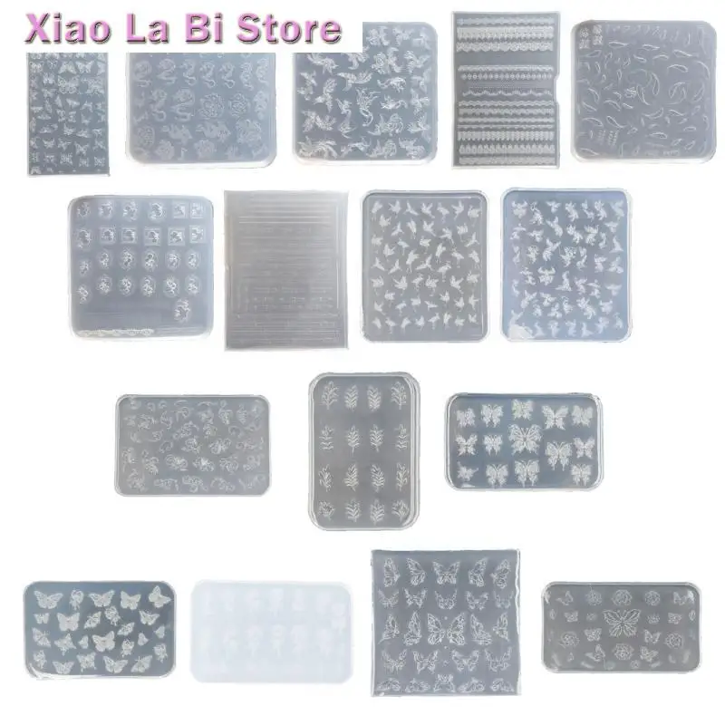 

XXFD Versatile Art Mold for DIY Decorations Art Decorations Nails DIY Silicone Templates Nails Carving Moulds