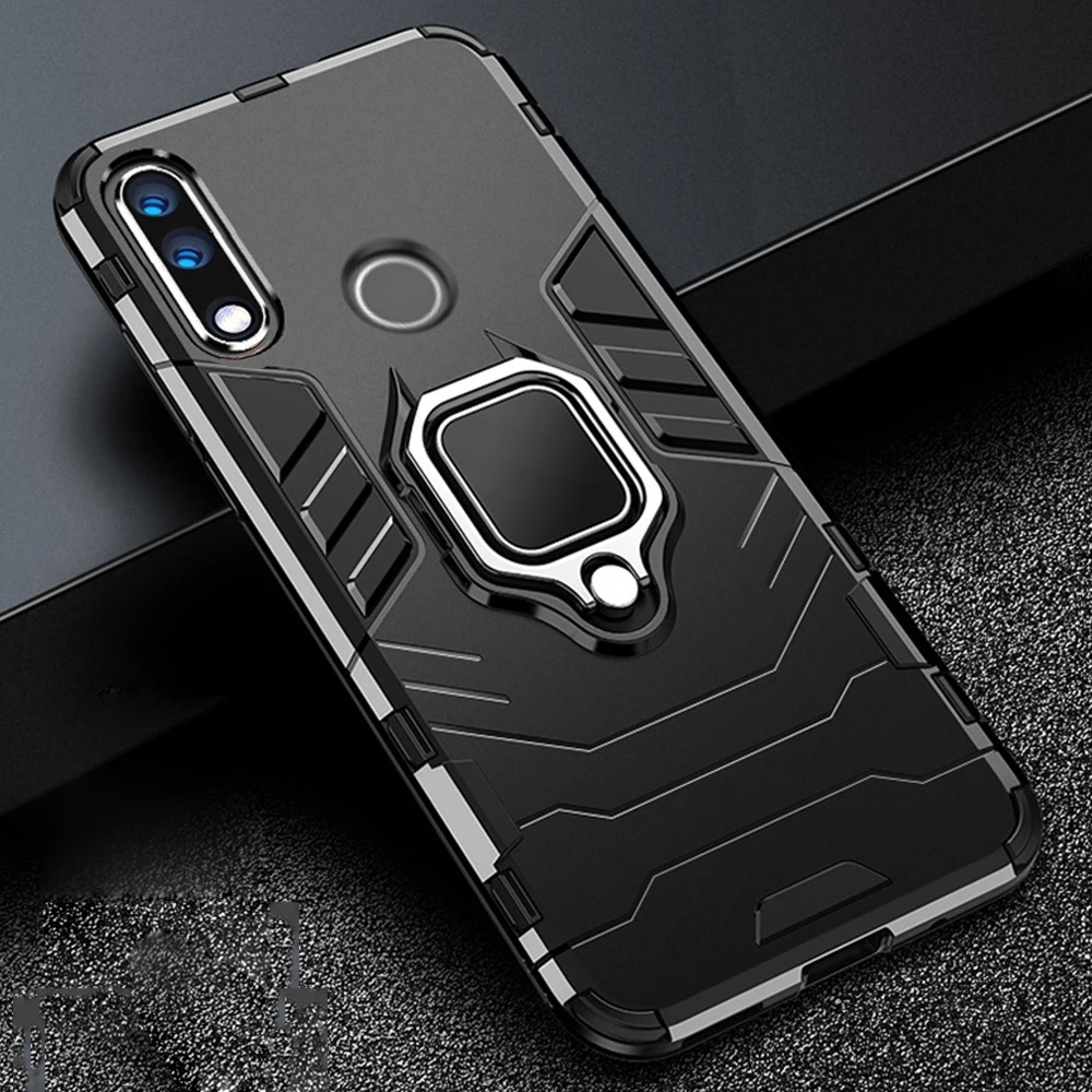 For Honor 9X 9 X Premium Honor 50 Pro 10X Lite Case Armor Metal Ring Holder Cover For Huawei Honor 9X STK-LX1 Shockproof Bumper