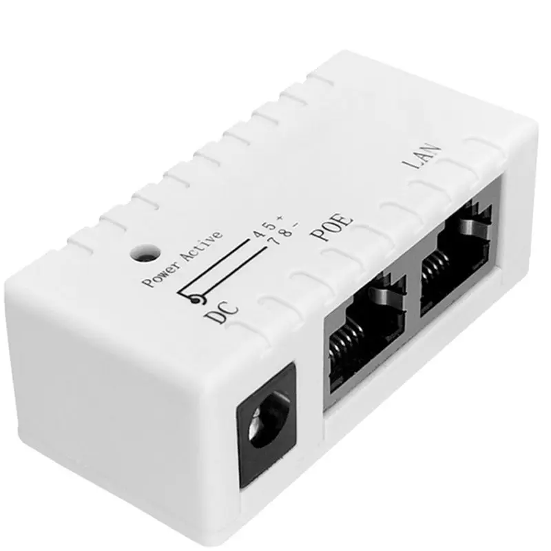 A31T POE Adapter Module, POE Injector Power Splitter 5V-48V 1A for IP Camera, Security Camera, Wireless Access Point, White