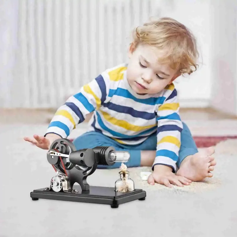 

Hot Air, Generator Motor Model with Lightweight Flywheel Design, Suitable for Scientific Experiments, DIY Education