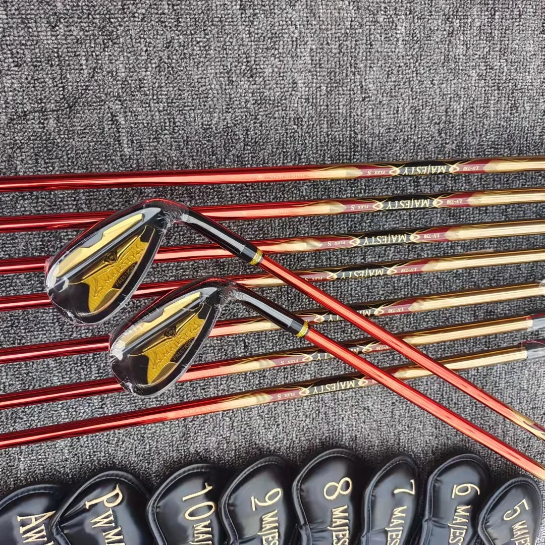 Новые клюшки для гольфа Majesty Prestigio10, мужская клюшка для гольфа, полный набор Golf Complete Set, набор айронов для гольфа, 9 шт., утюги для гольфа, графитовый вал Новые клюшки для гольфа Majesty Prestigio10, мужская клюшка для гольфа, полный набор Golf Complete Set, набор айронов для гольфа, 9 шт., утюги для гольфа, графитовый вал