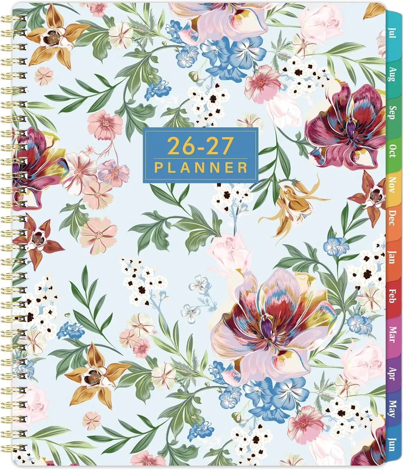 

2026-2027 Academic Planner 9x11 Inches with Twin-Wire Binding for School and Work, July 2026 - June 2027