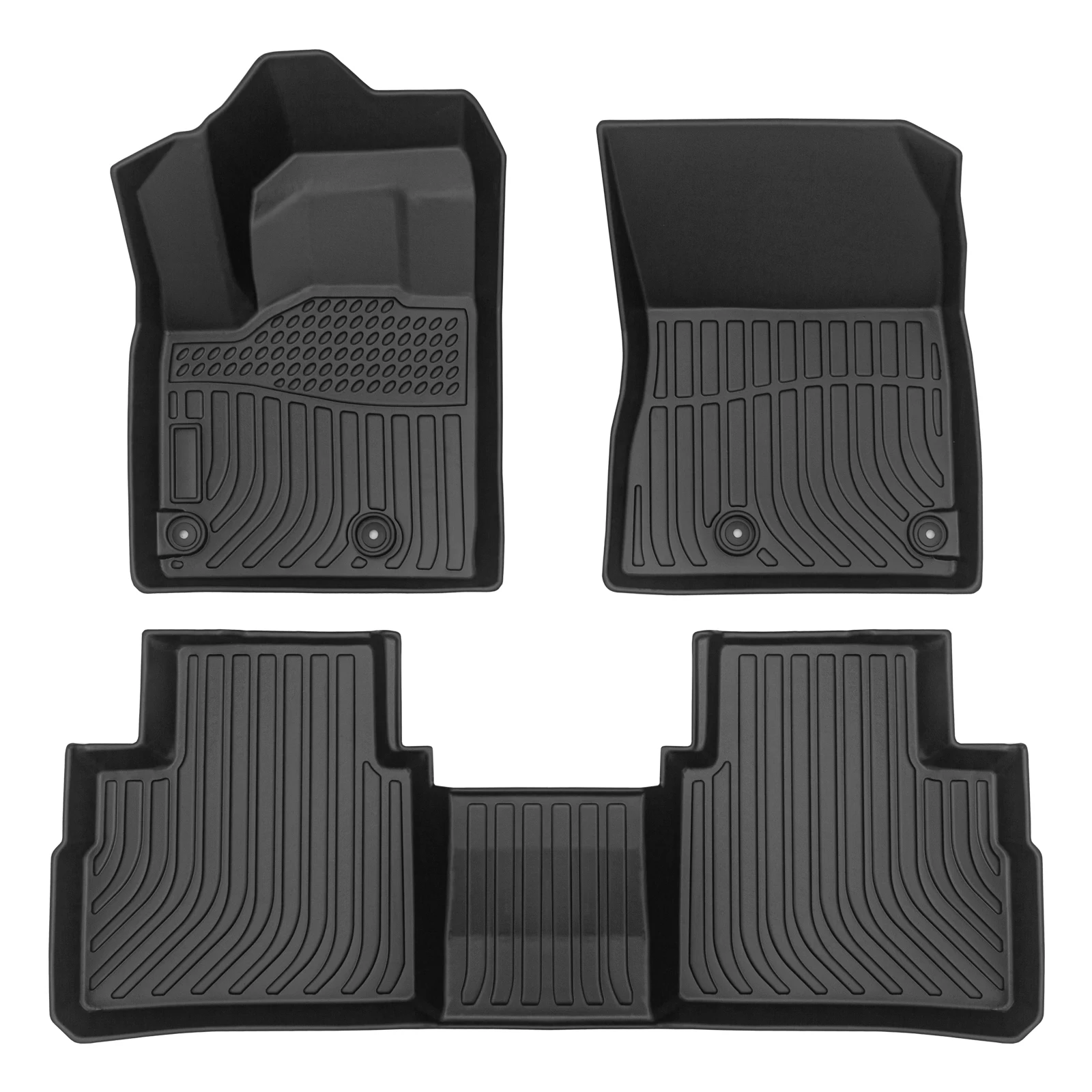 

Black Car Floor Mats TPE Rubber Floor Mats Car Interior Accessories For Nissan Rogue 2021 2022 2023 All-Weather