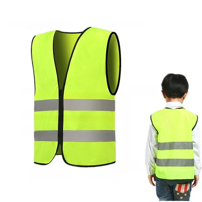

Children Kindergarten Students Kids Reflective Apro High Visibility Fluorescent Outdoor Safety Reflective Aprons