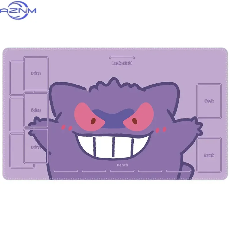 Cartoon Anime Pokemon Gengar Card Battle Single Diy Dtcg Tcg Game Mat Game Table Mat Card Mat Collection Toys Gift