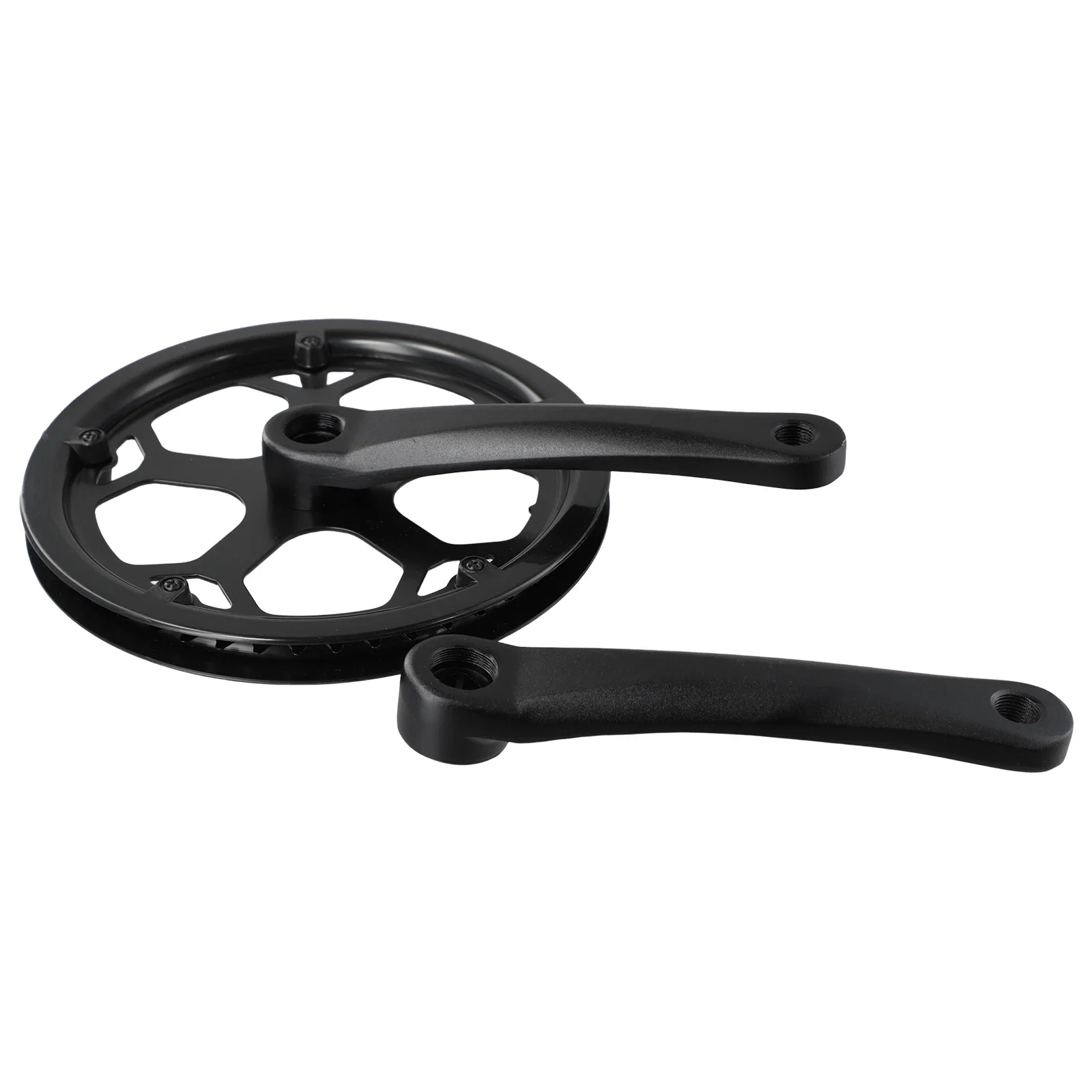 Durable Fixie Bikes MTBbikes Bike Crankset CrankArm Set 52T 170MM Black Easy To Install For Square Hole Good Compatibility