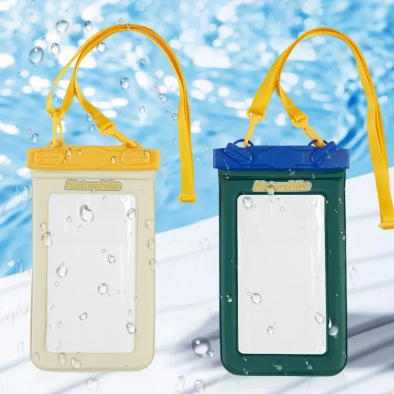 Naturehike Universal Waterproof Case Swimming PVC Phone Sealed Protection Bag New Ipx8 Waterproof Phone Bag ABS Adjusting Buckle