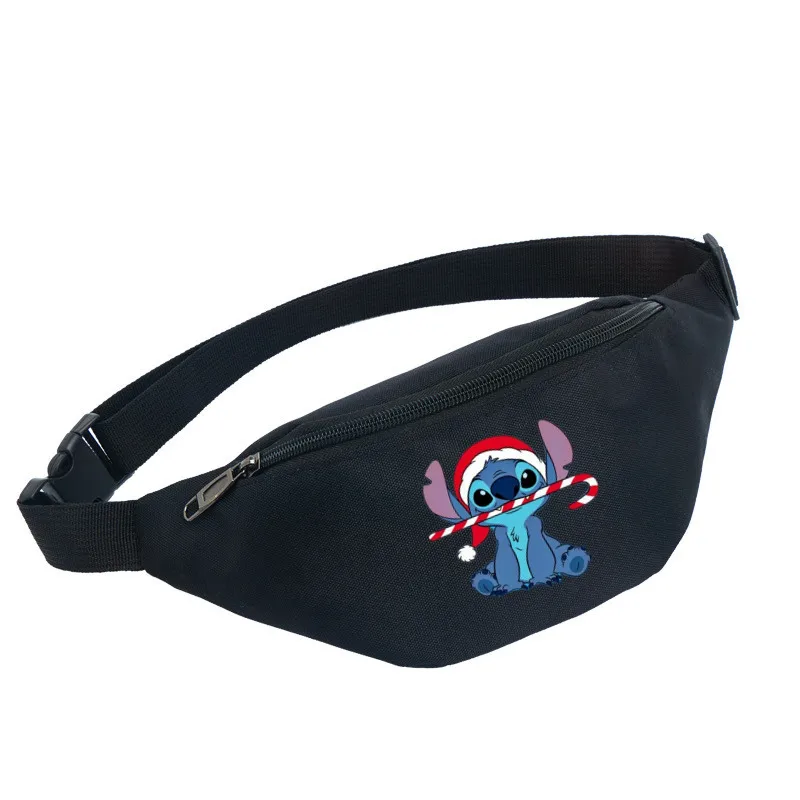 Disney Spiderman Stitch Waist Bag Girl Cartoon Fanny Pack Women Man Zipper Sport Chest Bag Multifunction Crossbody Bag Gifts