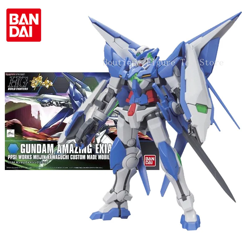 

Bandai Gundam Model Kit Аниме Фигурка HGBF 016 1/144 PPGN-001 Удивительная Exia Подлинная Gunpla Аниме Фигурка Игрушки для Детей
