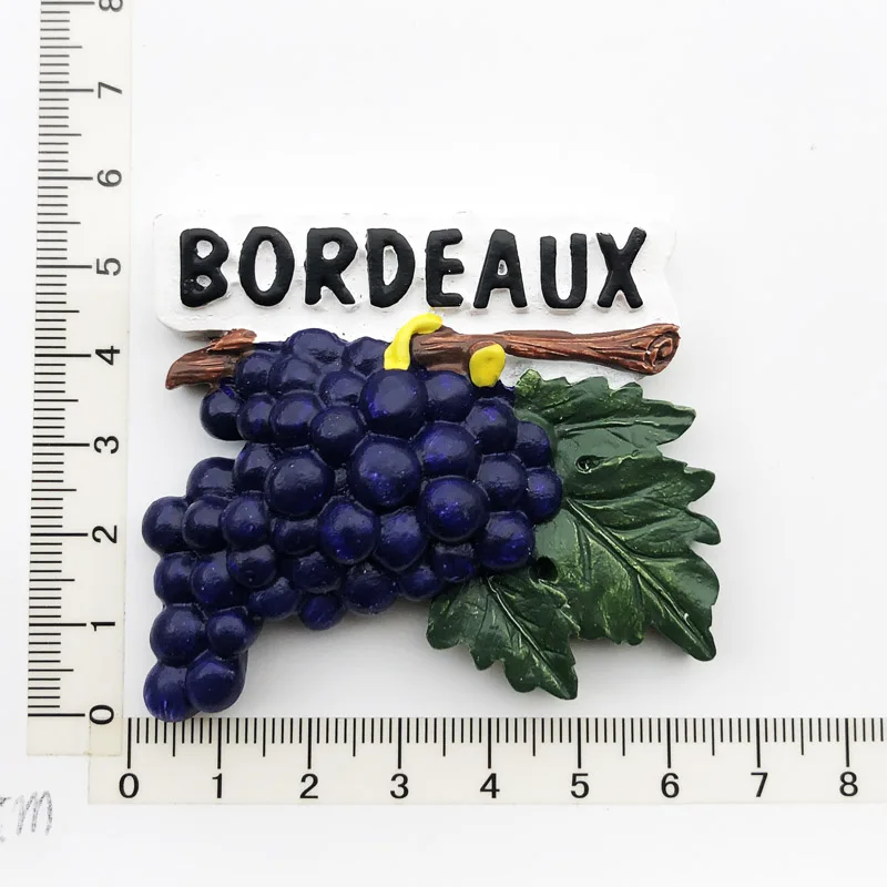 Bordeaux  Fridge Magnet,Creative,Travel,Commemorate,Crafts,3D,Ornaments,Magnetism,Resin Material,Refrigerator Stickers