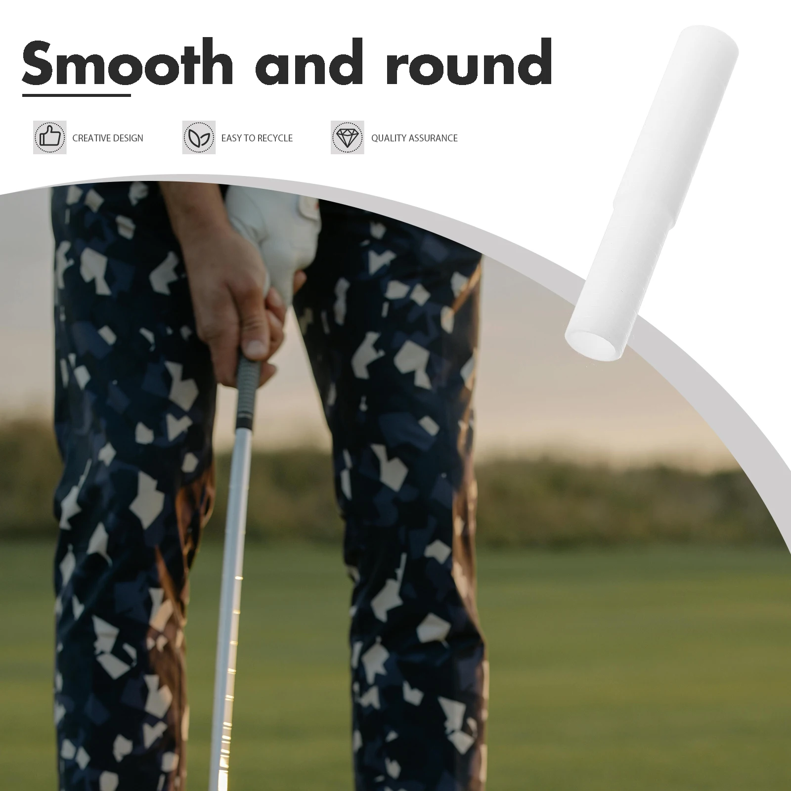 

Shaft Extension Tube Golf Club Equipment Plastic Steel Sticks Golfing Extenders