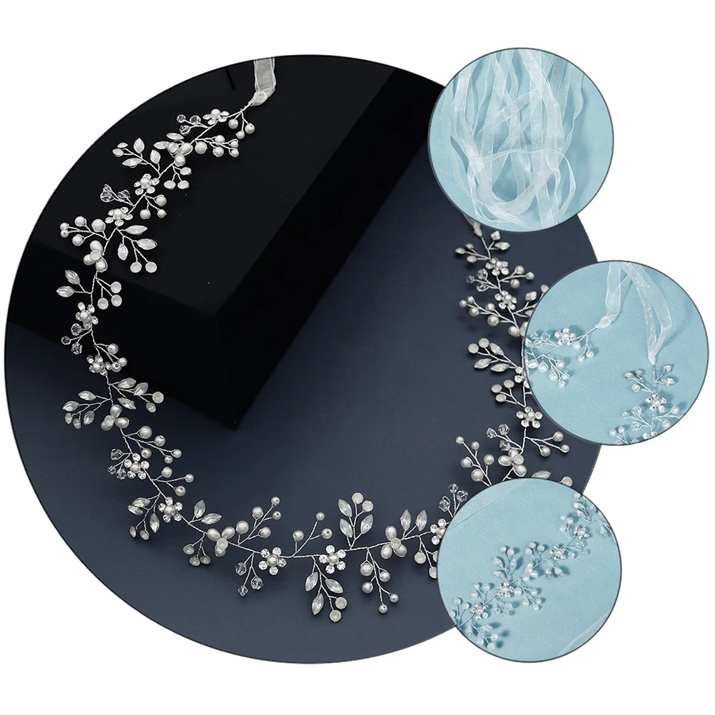 1 pezzo di cintura da sposa cintura a catena da sposa fiore di perle fascia durevole accessorio chic per la sposa festa di fidanzamento di nozze banchetto