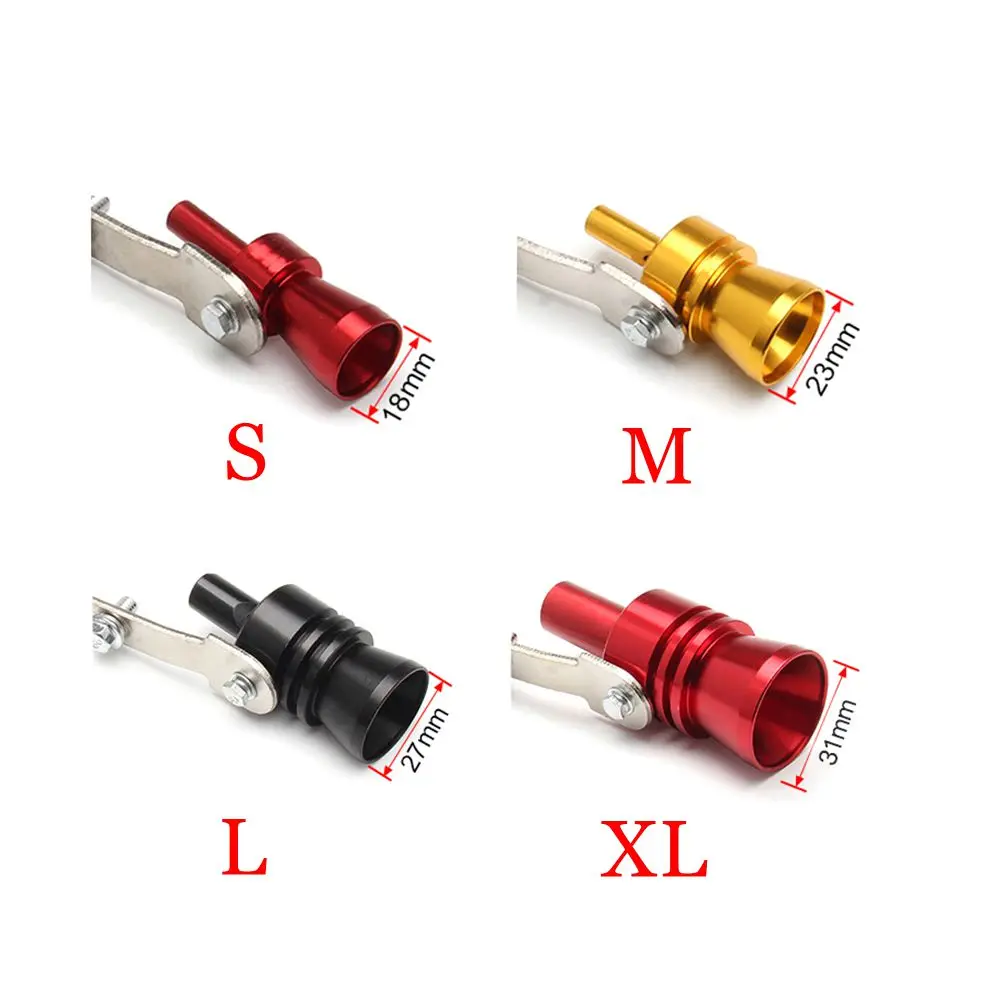 Universal Car Turbo Sound เป่านกหวีด Muffler ท่อไอเสีย Auto Blow-Off Valve Simulator ขายส่ง Silencer / S M L XL สีสุ่ม