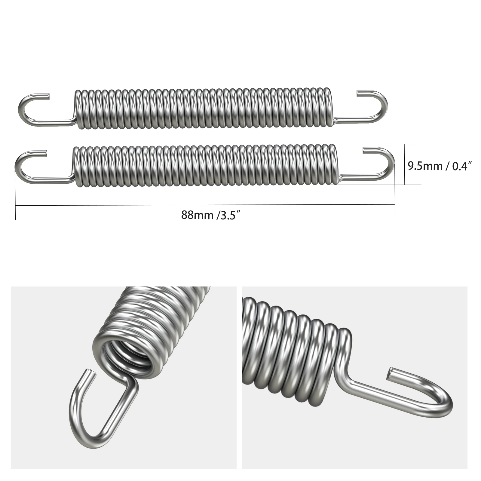 NICECNC For Yamaha YZ250 1994-2023 Exhaust Muffler Tension Spring For Yamaha YZ85 2002-2018 YZ125 1994-2004 YZ250X 2016-2023