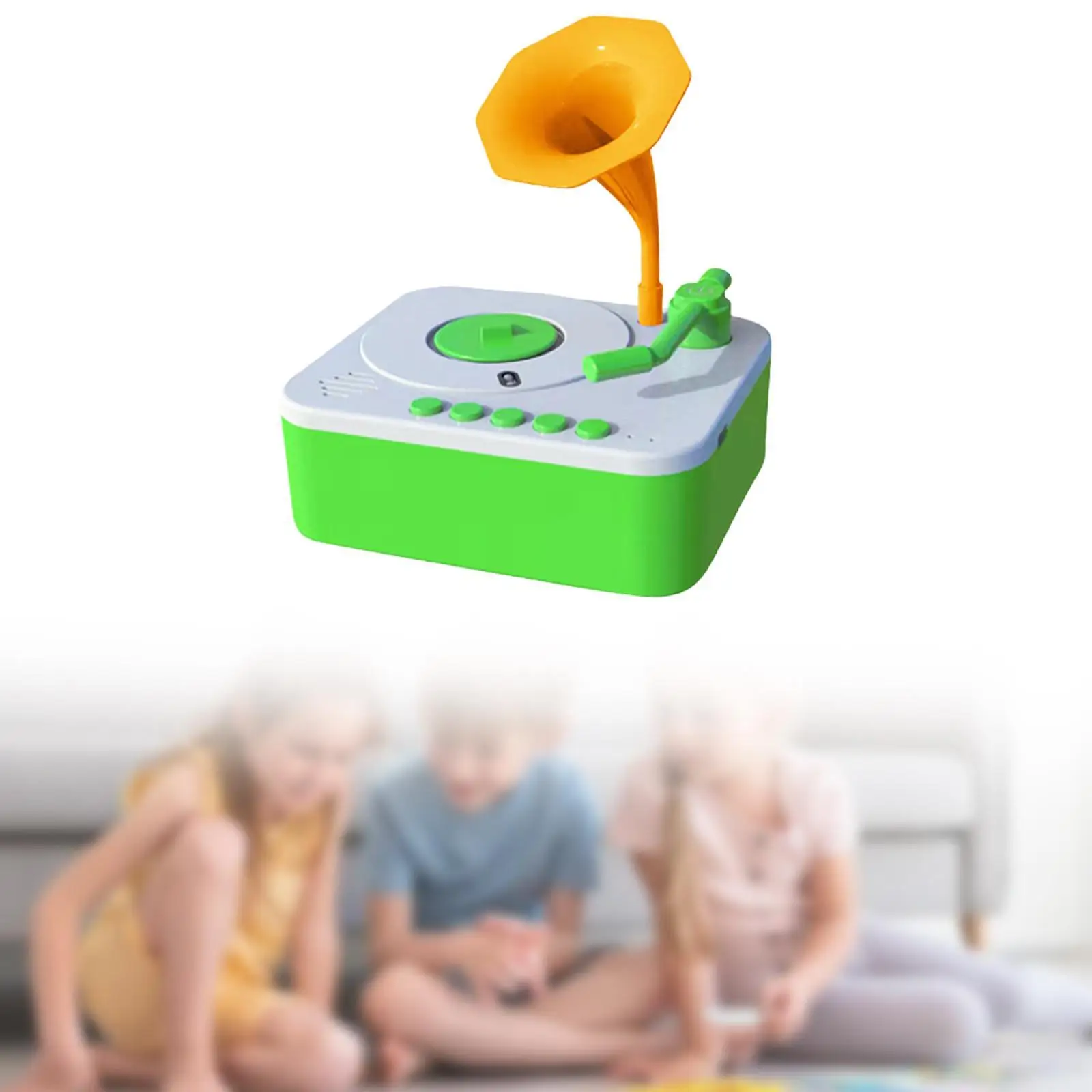 

Детский грамофон с 96 карточками, музыкальная шкатулка для детей, мальчиков и девочек 3-6 лет