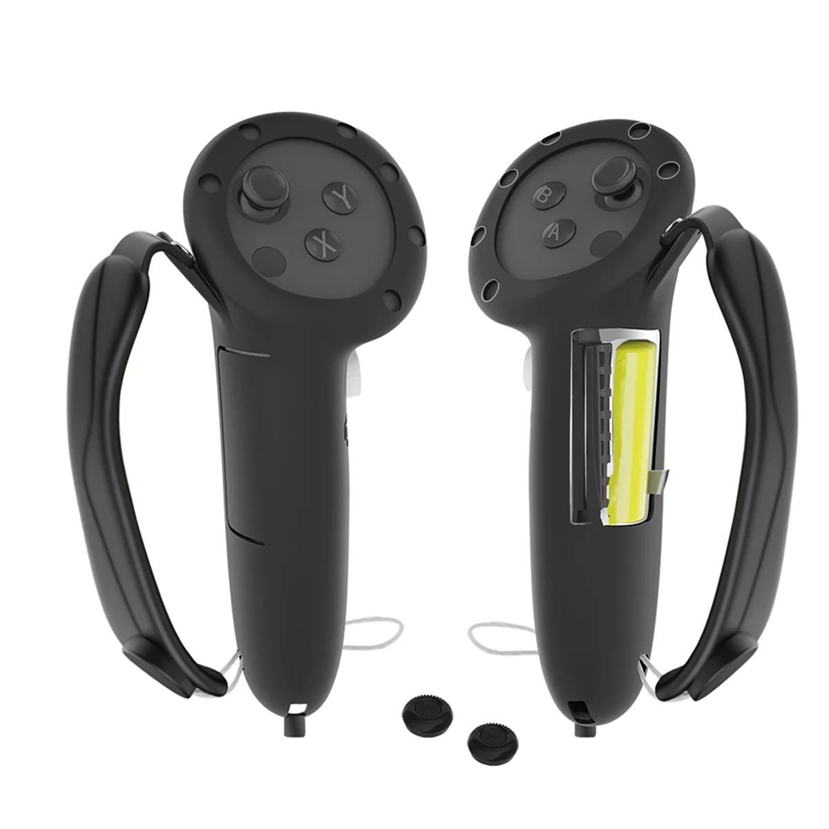

ATP6 For Quest 3S Controller Silicone Cover Comfortable Face Interface Bracket Combo for 3S VR Accessories Black