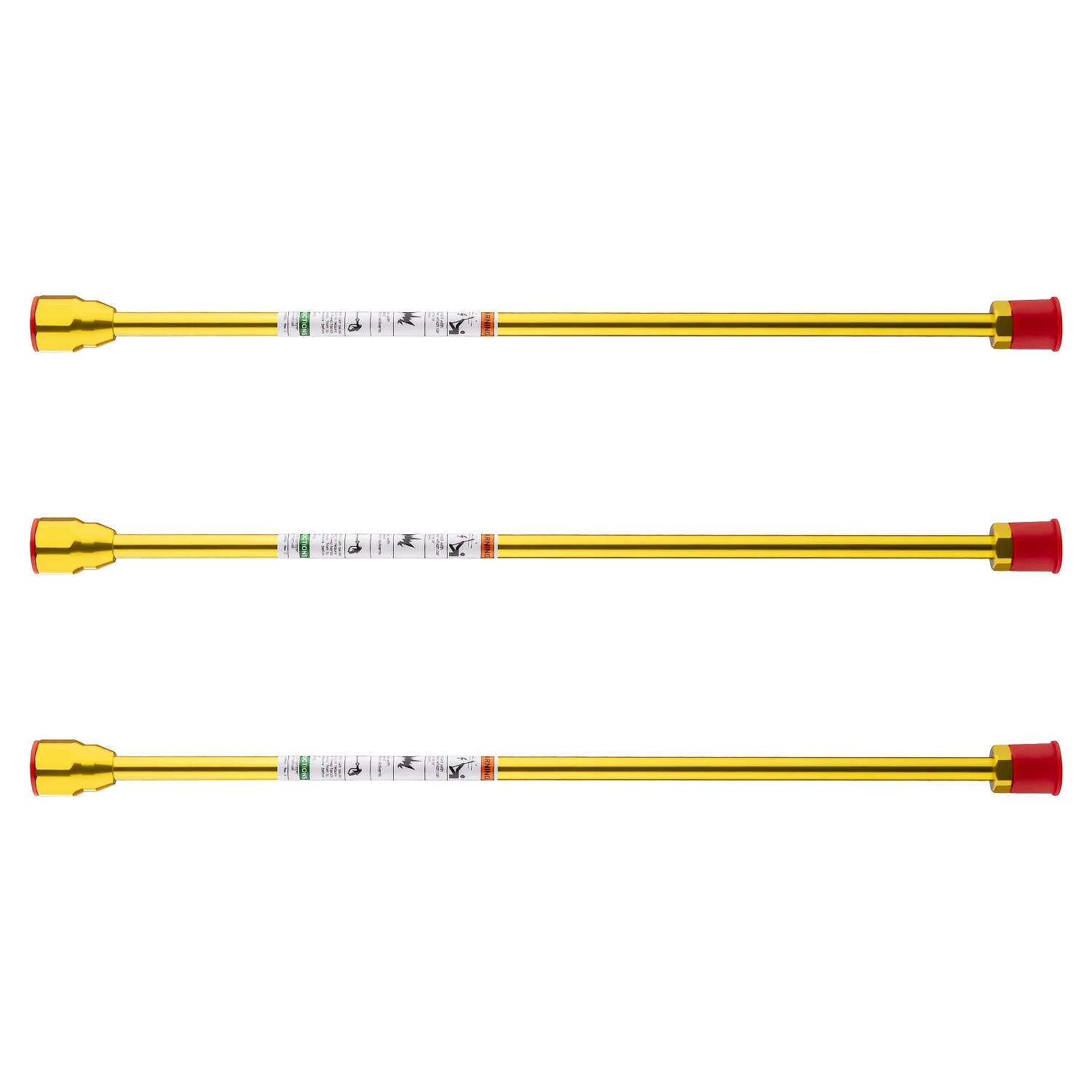 3 pcs Yellow High-Quality Airless Paint Sprayer Tip Extension Pole Extension Rod for Airless Painting Spray Guns (50cm/19.7in*3