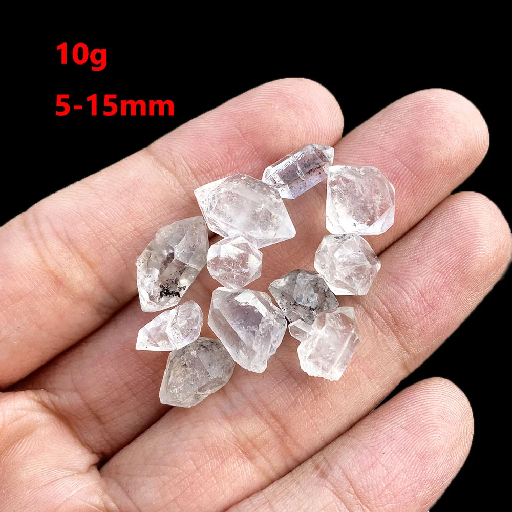 Raw Pakisten Herkimer Diamond Specimen Natural Crystal Real Stone Reiki Gemstone Pendant For Jewelry Making DIY Healing Gifts