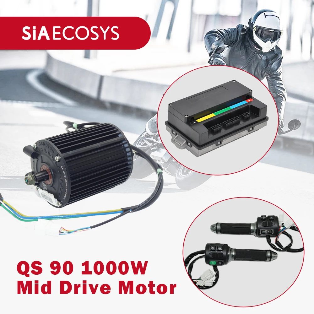 QS 1000W with 428 Sprocket Mid Drive Motor kits with Votol Controller for Electric Motorcycle