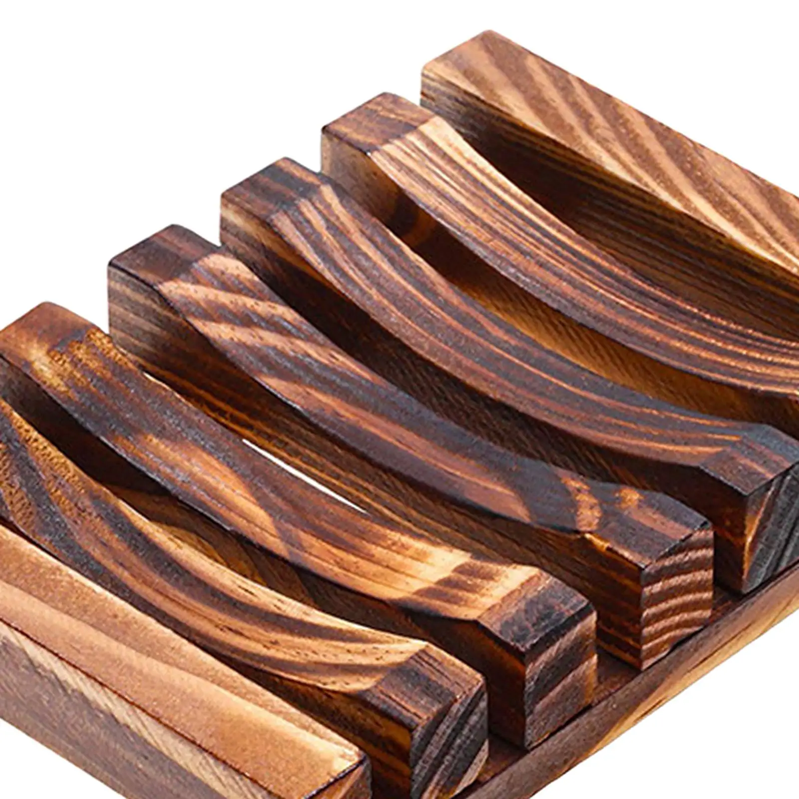 Wood Soap Box Drain Rack Portable Storage Plate Modern Bathroom Tray for Home Office Shower Bathtub and Kitchen Sinks