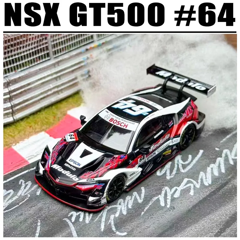 MINIGT 1/64 NSX GT500 # 64-legering speelgoedmotorvoertuig gegoten metalen modelgeschenken
