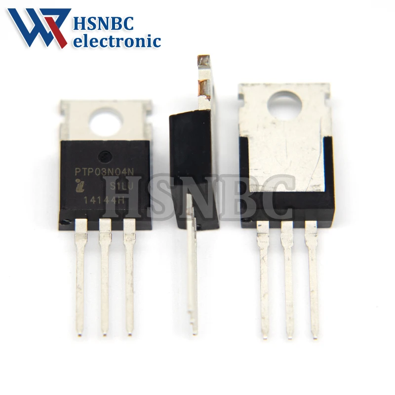 10 Pçs/lote PTP03N04N 03N04 TO-220 80A 40V N-canal Potência MOSFET Transistor 100% Novo Original
