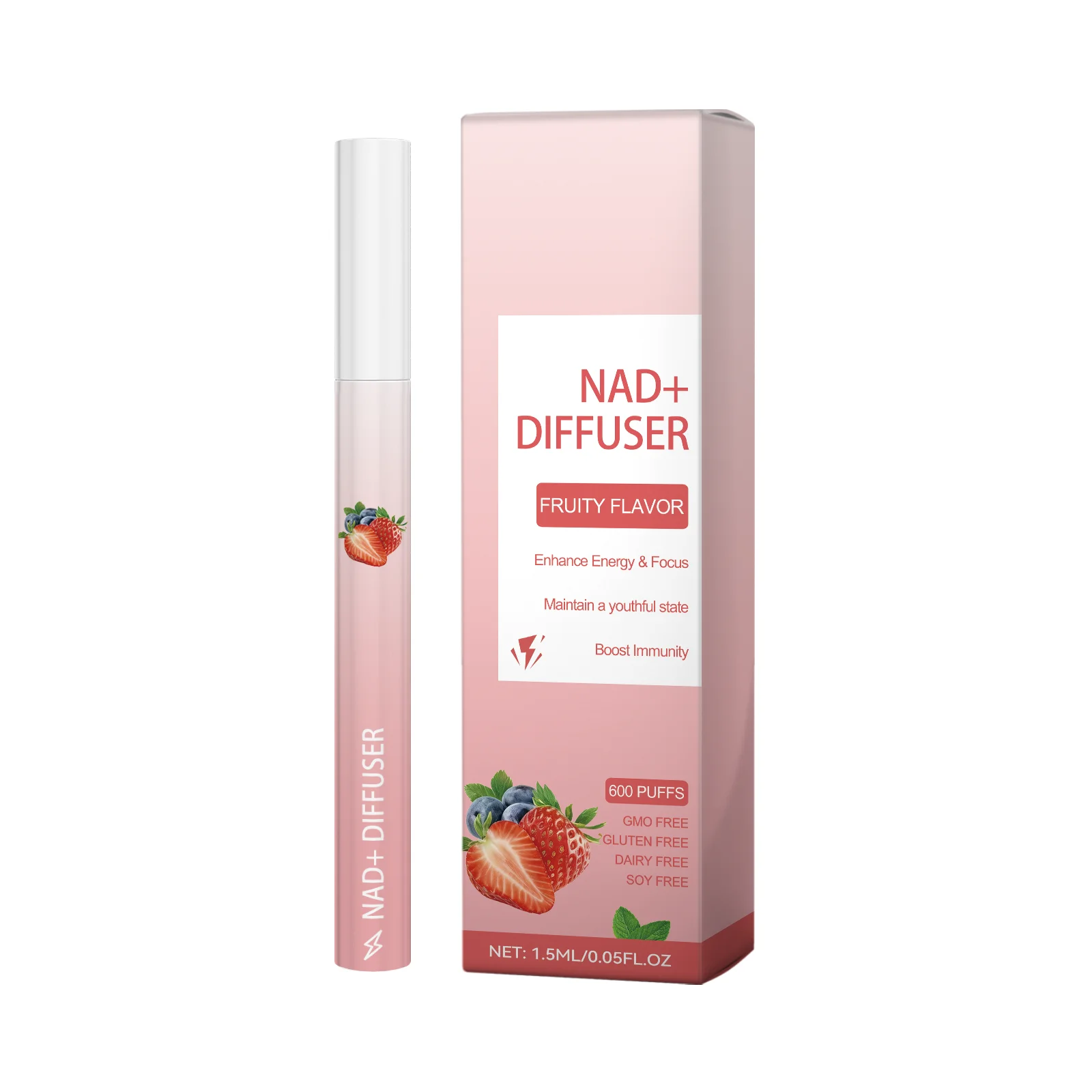 Herbal Energy Stick Nad+ Diffuser Enhance Focus Improve Vitality Boost Immunity Fatigue Relief Smooth Breathing Relax Energy Pen