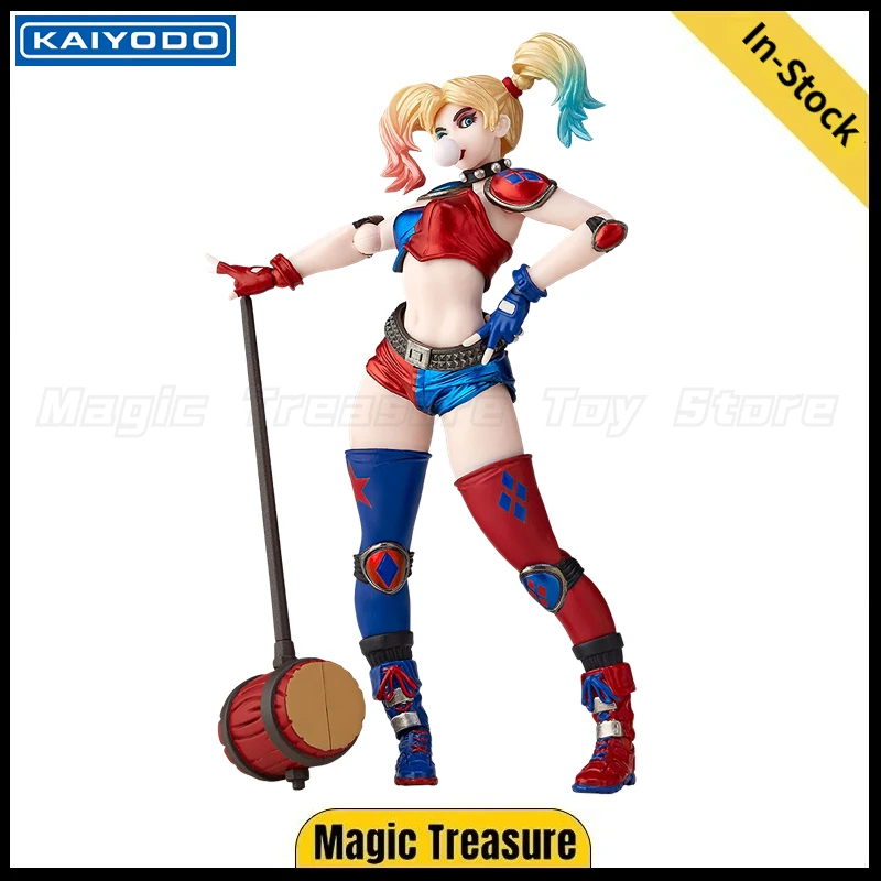 【En stock】KAIYODO No.015EX Figuras de anime de Harley Quin de la Liga de la Justicia, juguetes modelo