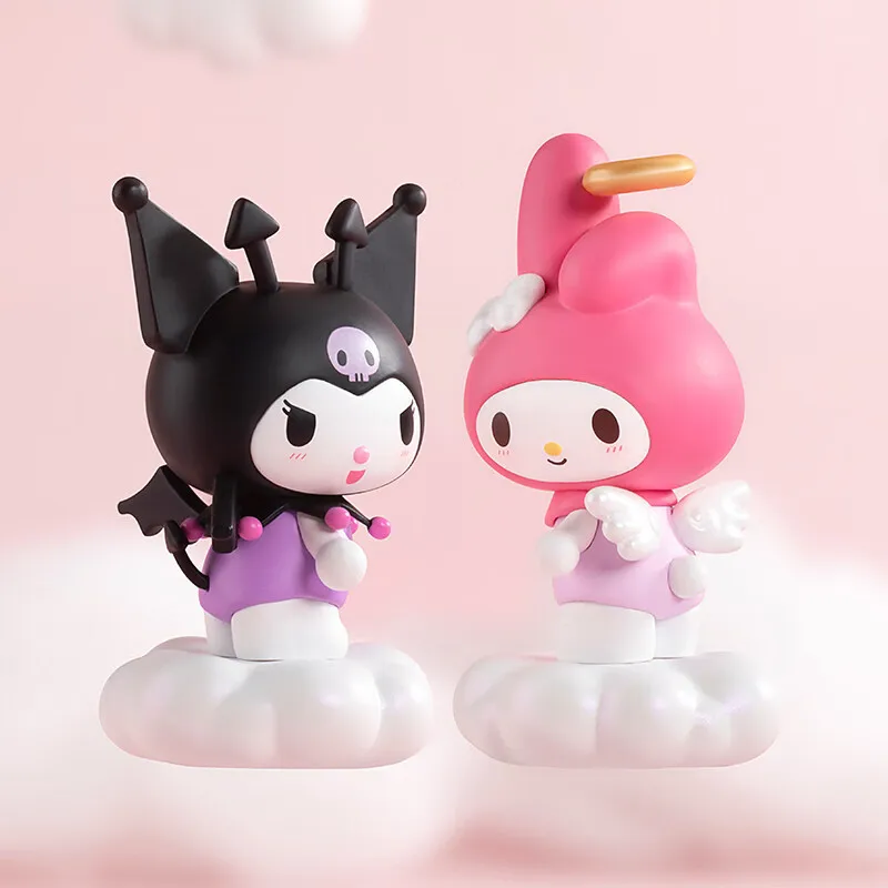 Sanrio Family Best Friend Sweetheart Series Blind Box Kuromi & My Melody Original Popmart Action Anime Figures Caixas Supresas