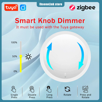 Tuya ZigBee Smart Knob Switch DIY Wireless Scene Button Rotatable Dimmer Switch Home Appliances Automation Linkage Remoter