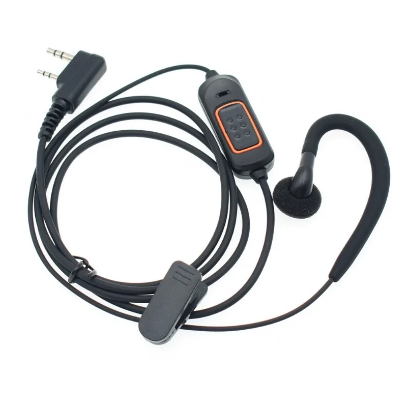 Walkie-talkie earphones K head waterproof noise reduction clear soft silicone long-term wear ear pain walkie-talkie earphones