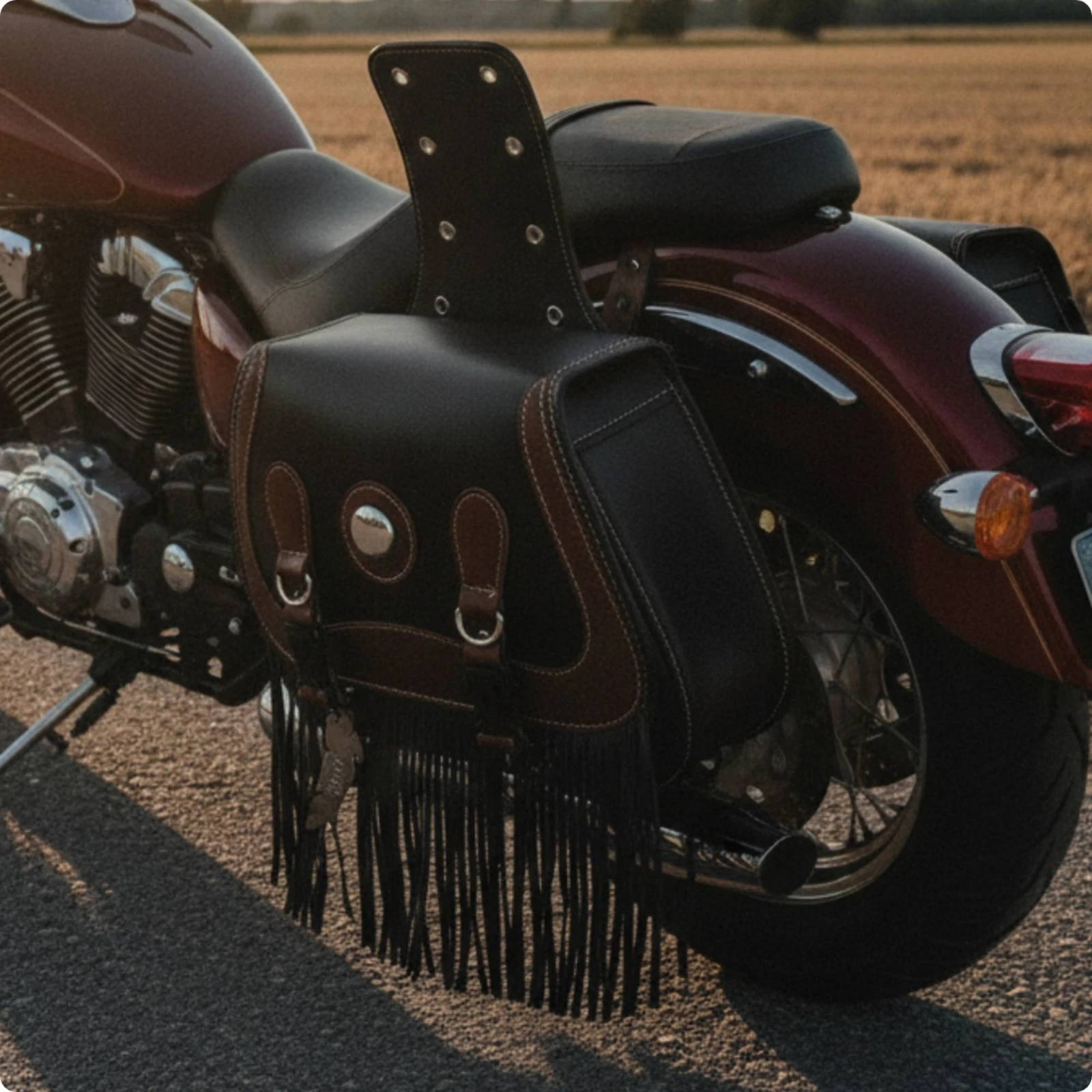 Motosiklet Heybe Çantaları Saç - Saddle Bag Leather incelemesi ve fiyatı