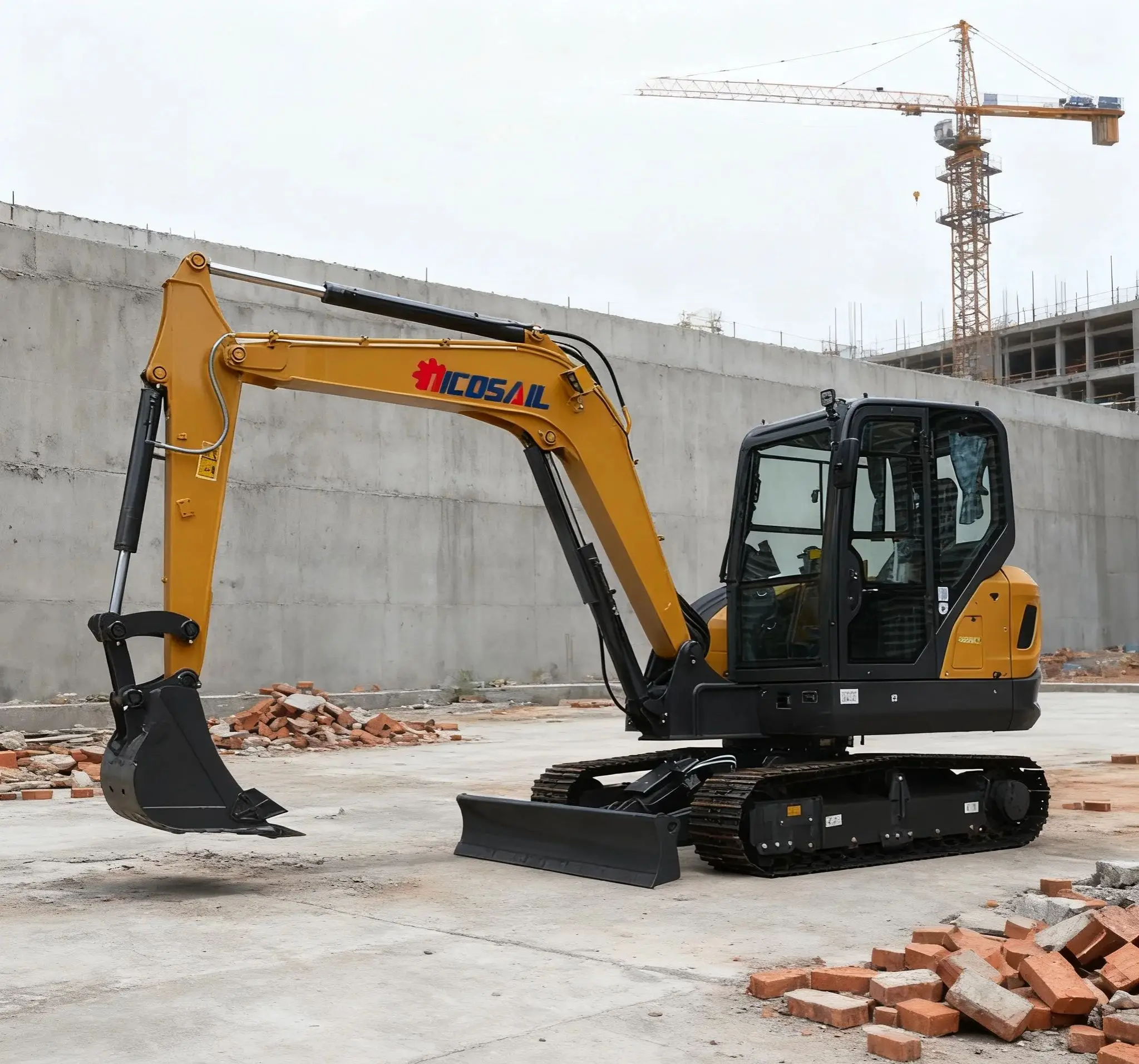 

Mini excavator 906EPA farm uses a new type of tracked excavator Kubota engine small excavator