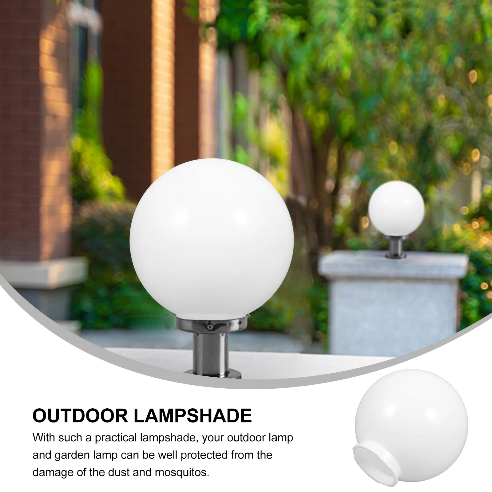 Lampshade Acrylic Outdoor Ceiling Fan Light Covers Ball Shaped Shades Accessories Baby