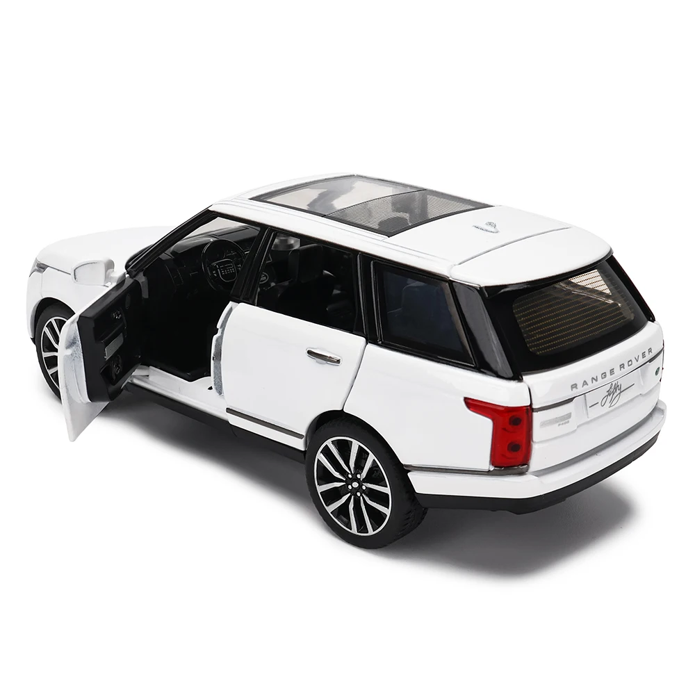 1: 32  Land Rover Range Rover alloy car model 50th anniversary car model with lighting decoration, collectible toy tools, gifts