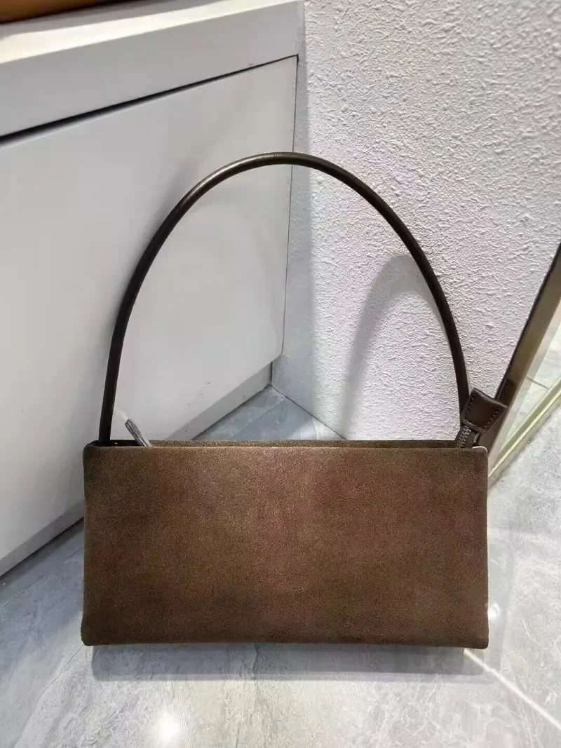 Bolso Retro de cuero de vaca esmerilado, que combina bandolera con todo, moda Coreana de otoño e invierno, alta calidad, diseñador de lujo