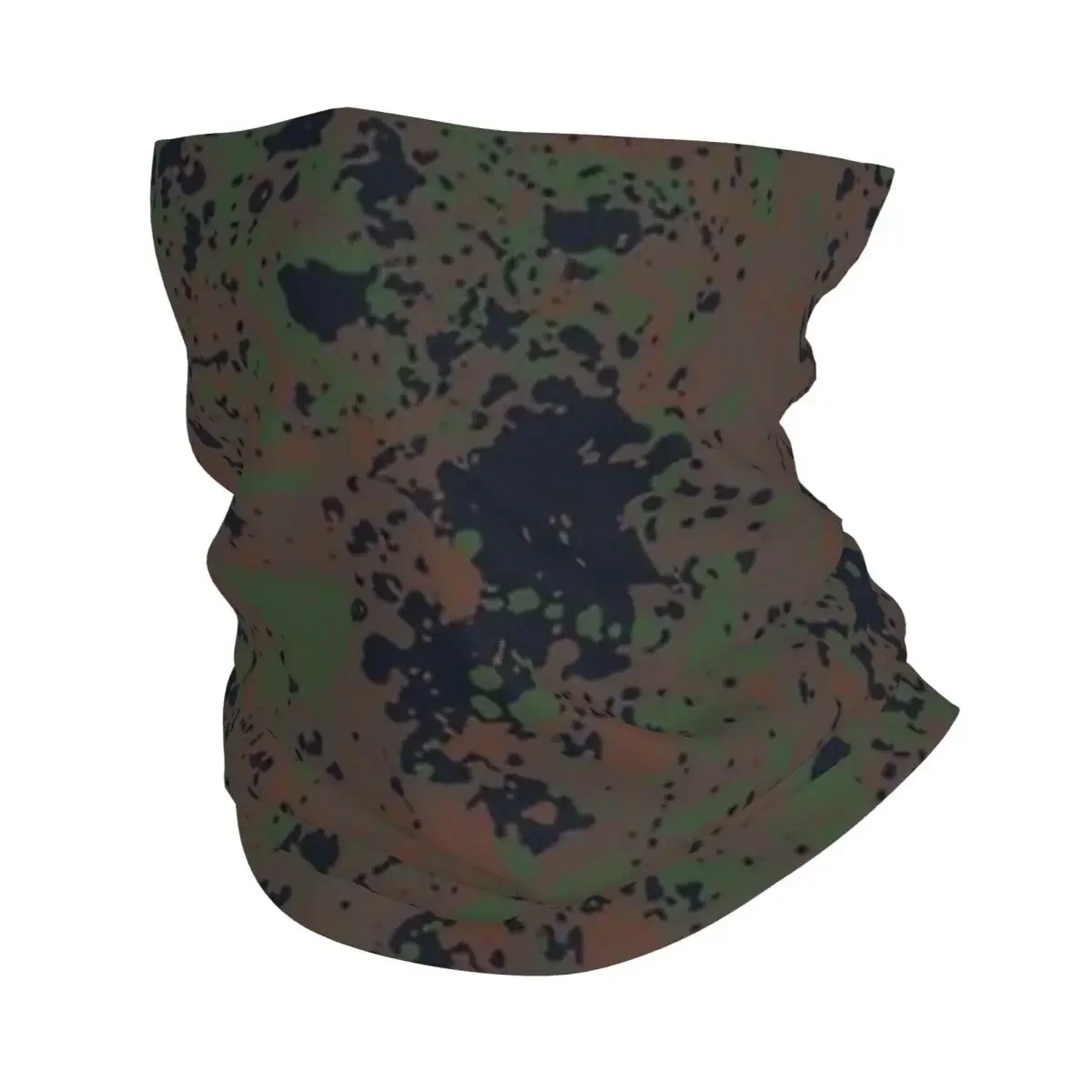 Flecktarn Camouflage Bandana Neck Cover Printed Wrap Scarf Warm Headband Outdoor Sports Unisex Adult Breathable