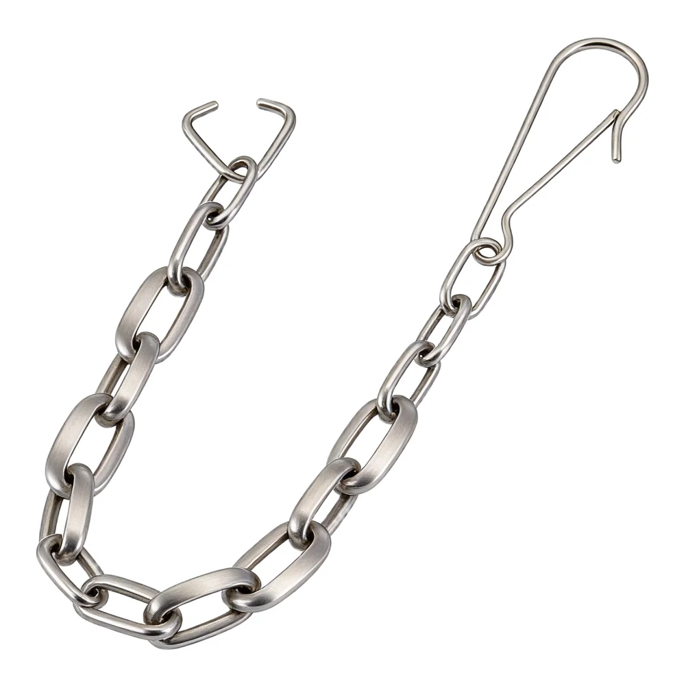 Stainless Steel Toilet Tank Flush Chain with Hook and Ring Ends for Use with For Most Conventional Flush Valves