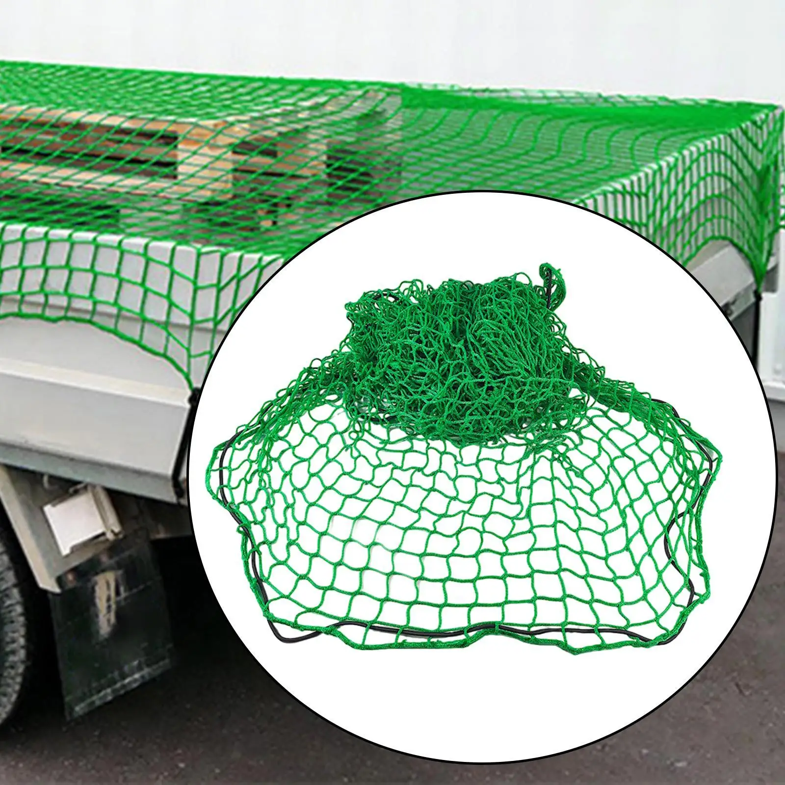 

Generic Cargo Net 1.8x2.2 M Green High Performance Universal Truck Bed Accessories Sturdy Trip Luggage Heavy Duty for Trunk