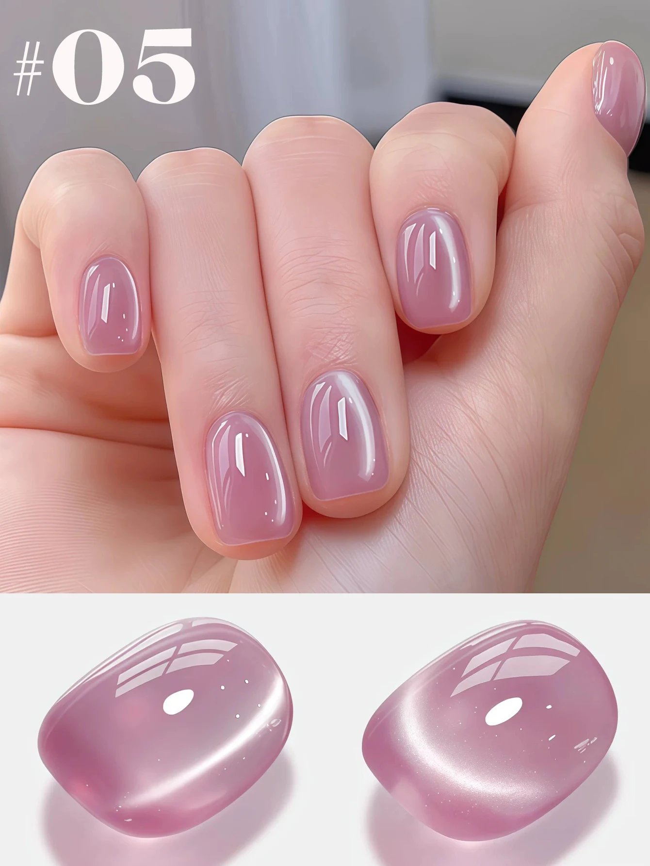 MIANEL 1-11pcs12ML Spring Gold Whitening Glass Beads Cat Eye Gel Nail Polish  White Nail Polish Pink Nails Blue Nails Suitable