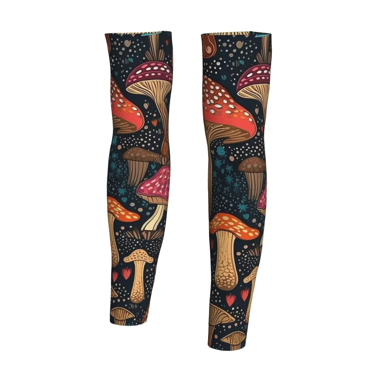 مخدر ماجيك الفطر طباعة الحمم أكمام أذرع تبريد الرجال النساء الشمس الأشعة فوق البنفسجية حماية الوشم التستر الرياضة التبريد ركوب الدراجات