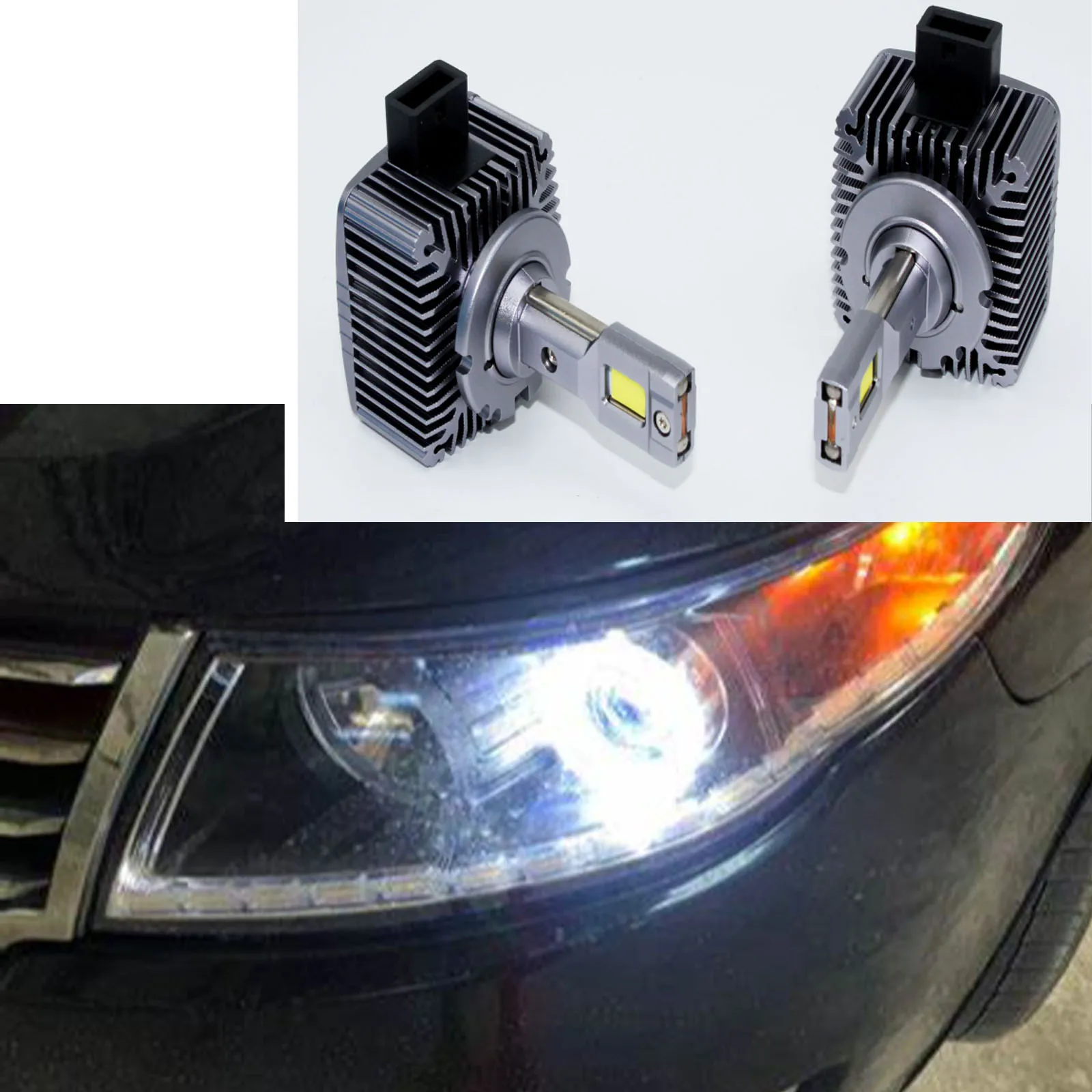 

Turbo D1S LED Headlight Bulbs D1C D1R LED Headlamps 6000K White 140000LM 140W Car Head Lamp Replacement Bulbs