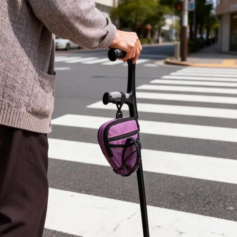 

Водонепроницаемая портативная сумка для костылей с треугольной конструкцией, креплением на руку, передним сетчатым карманом, простая установка