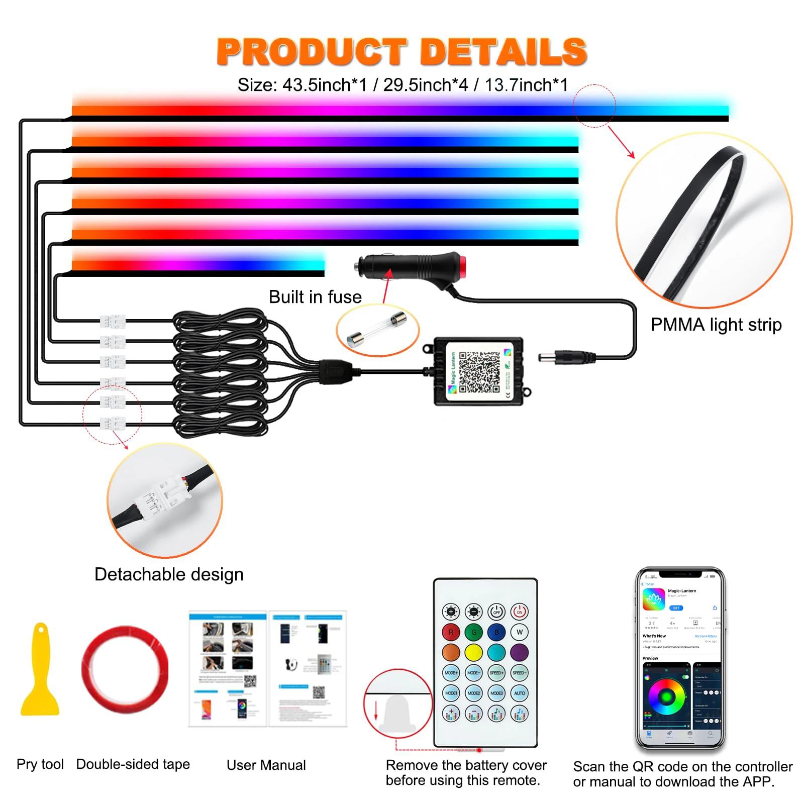 6 in 1 APP Remote
