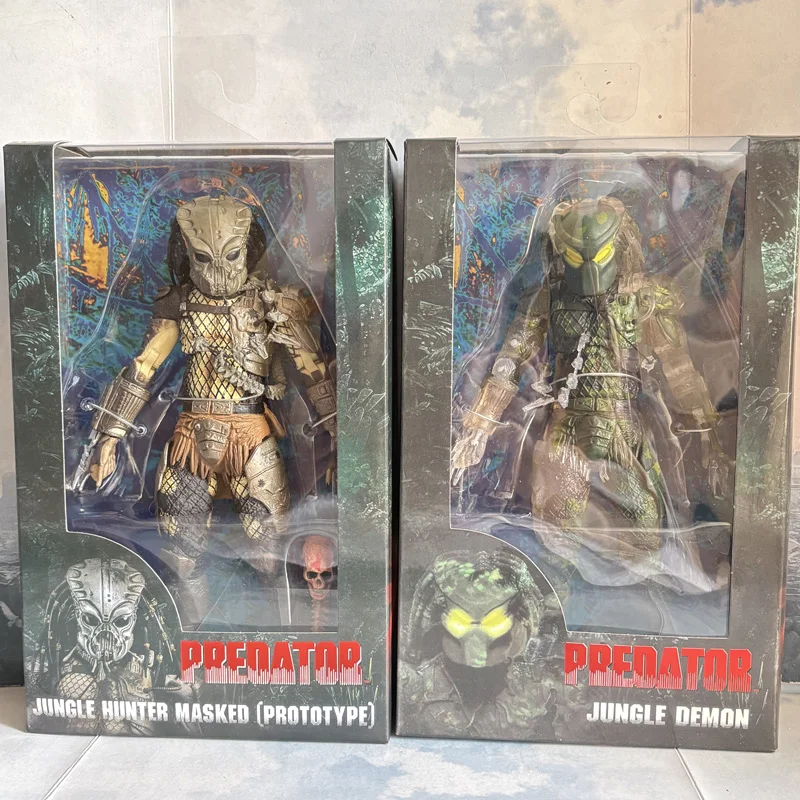 NECA Predator Jungle Demon Predator Jungle Hunter enmascarado PVC predadores figura de acción 30 aniversario coleccionar modelo de juguete