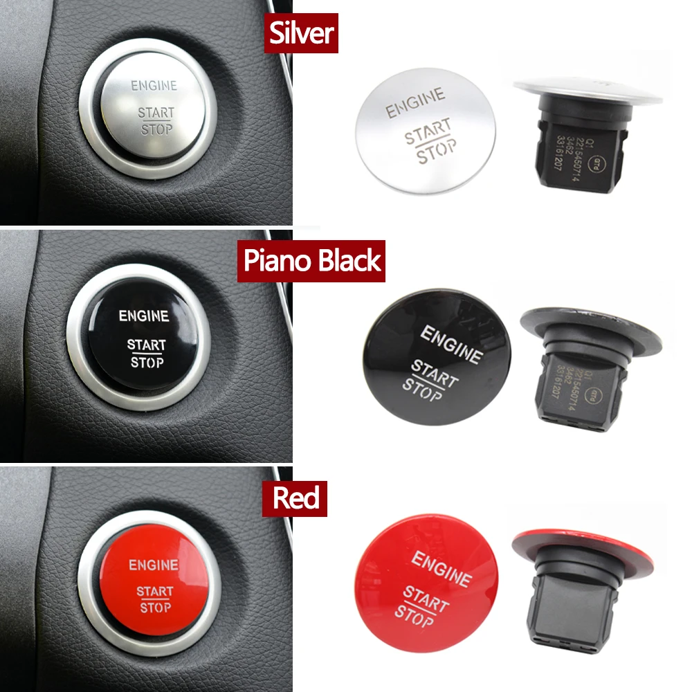 Engine Ignition One-Click Start Stop Button Keyless Push Switch For Mercedes BENZ W204 W164 W205 W212 W213 W221 2215450714