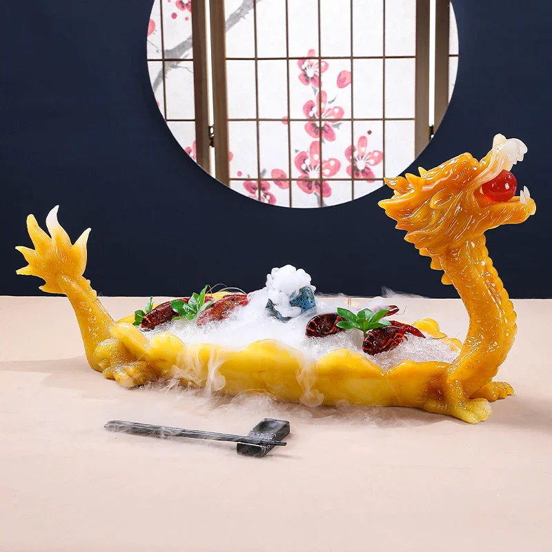 Creative Dragon Boat Seafood Sashimi Ice Plate