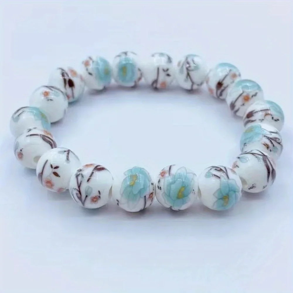 Ethnic Style retro Ceramic Bead Bracelet, Suitable For Children And Family Nembers To Celebrate Holidays As a Gift.