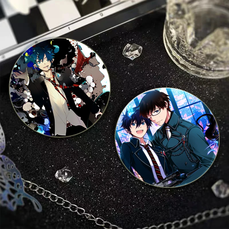 Okumura Rin Okumura Yukio Mephisto Pheles Comic Character Badge Cosplay Exquisite Cartoon Enamel Pins for Backpack Clothes Gifts